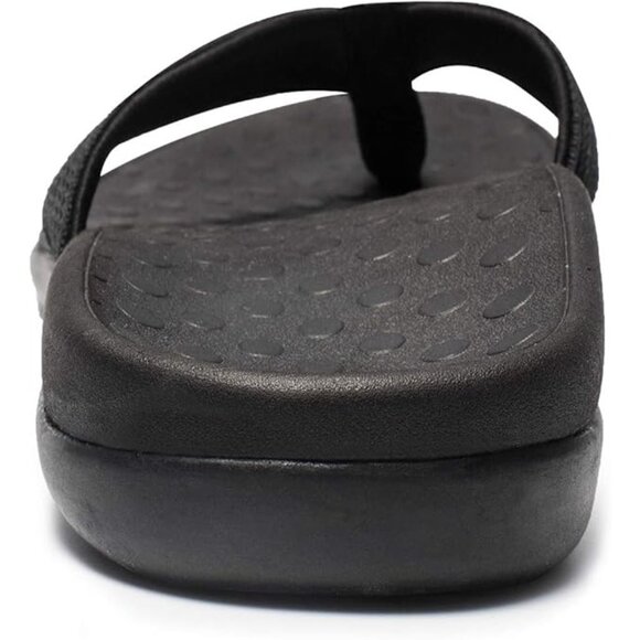 Llsoarss Womens Black Size 9 Orthopedic Flip Flops Arch Support Sandals - Picture 9 of 12